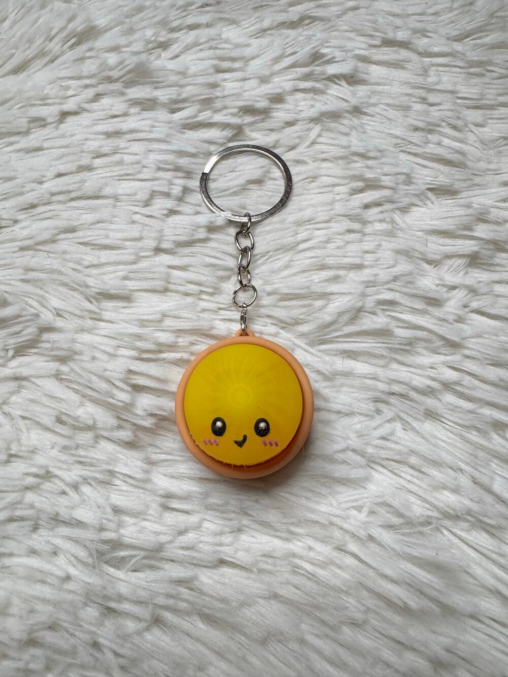 Dumpling clicker light up changing colors keychain fidgeting toy stress relief